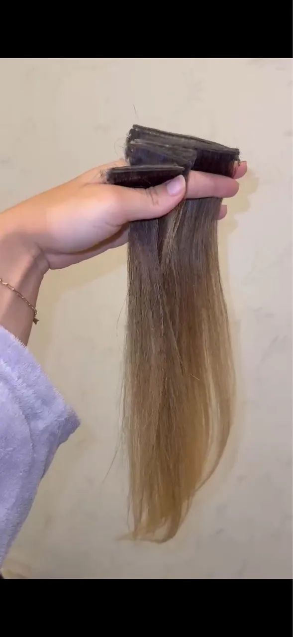 MEGA HAIR 45 cm 7 fitas 100 gramas - Foto 2