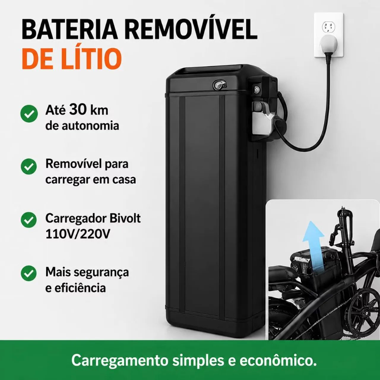 BICICLETA ELÉTRICA  - Foto 4