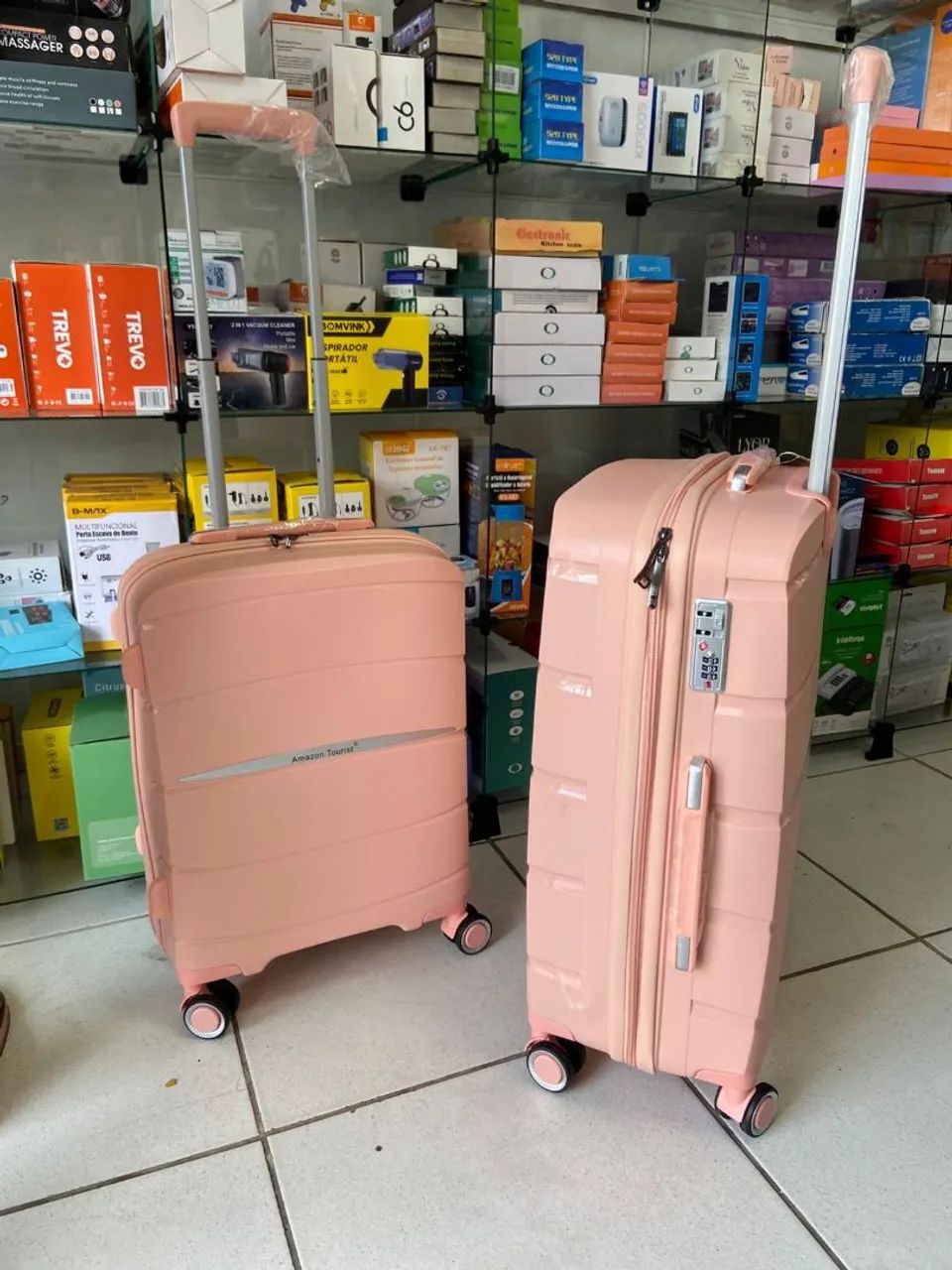 Kit 2 Malas de Viagem Amazon Tourist Rosê