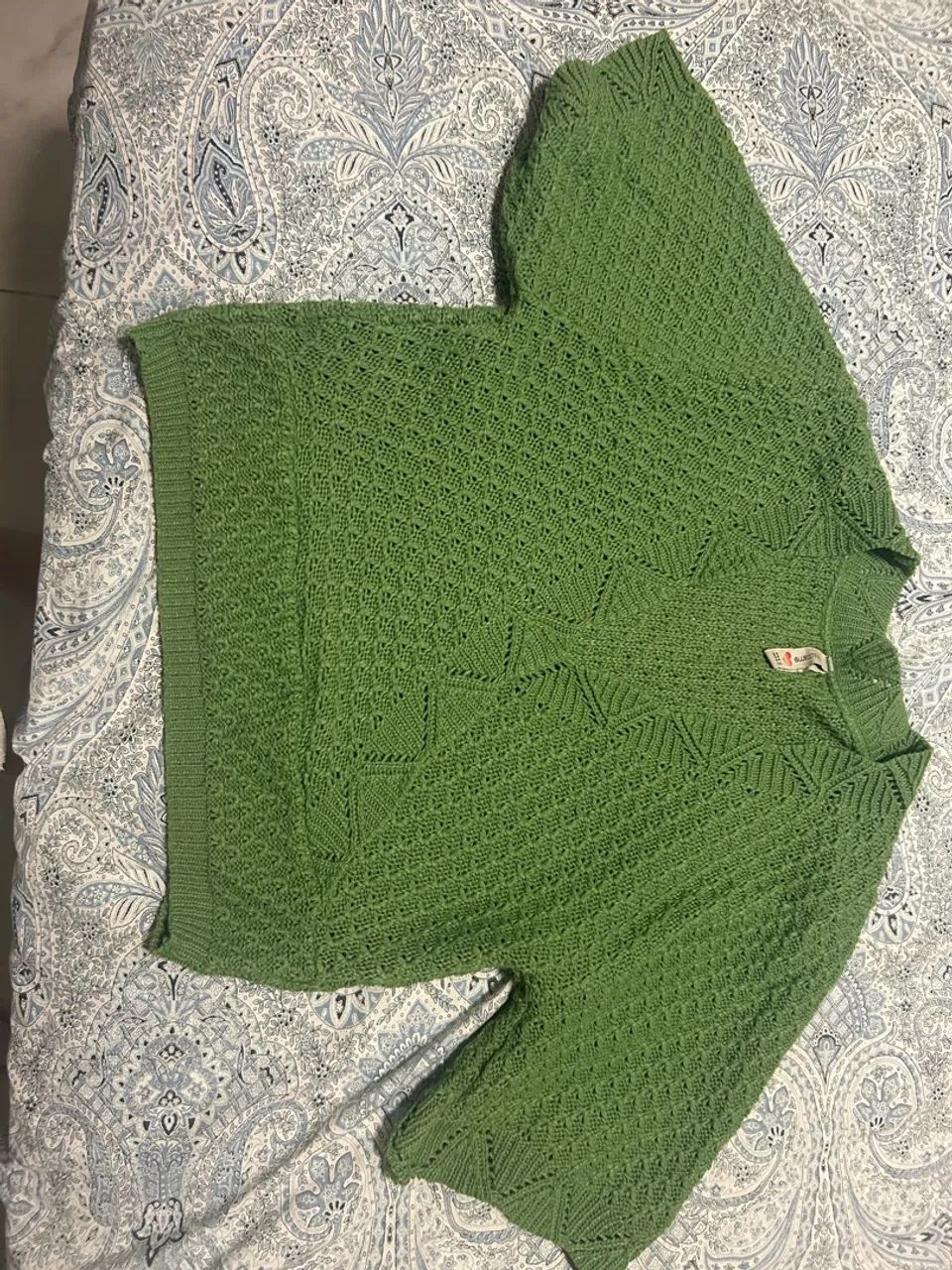 Blusa tricô verde oliva  - Foto 2