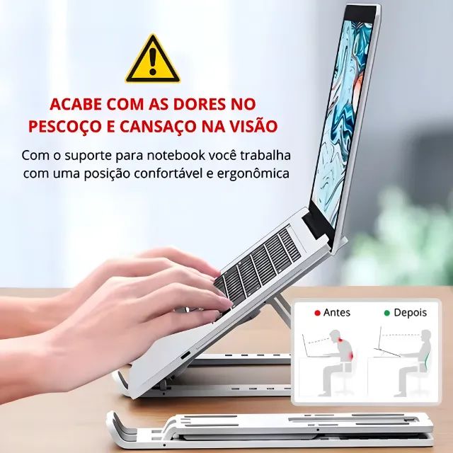 Suporte Metalico Para Notebook - Foto 2
