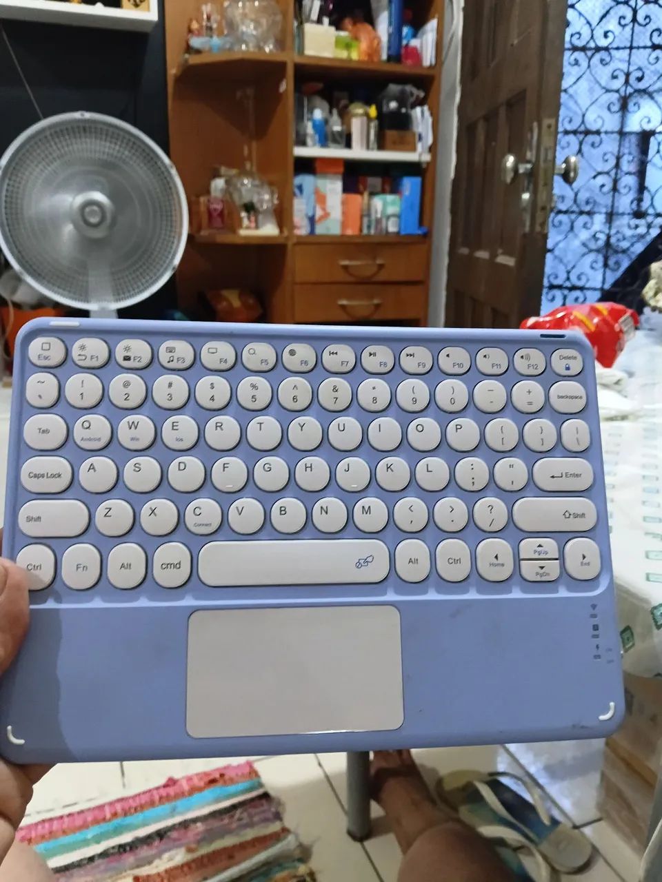 Teclado recarregável todo bom via bloco, para celular, notebook, TV Master e etc - Foto 2