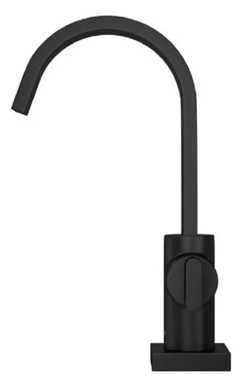 Torneira Lavatorio Mesa Bica Alta Deca Polo 1198.bl33.mt Acabamento Fosco Cor Black matte