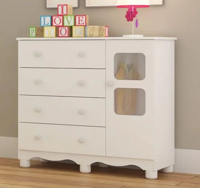Comoda Infantil Lumi 100% MDF - Peroba  - Foto 3