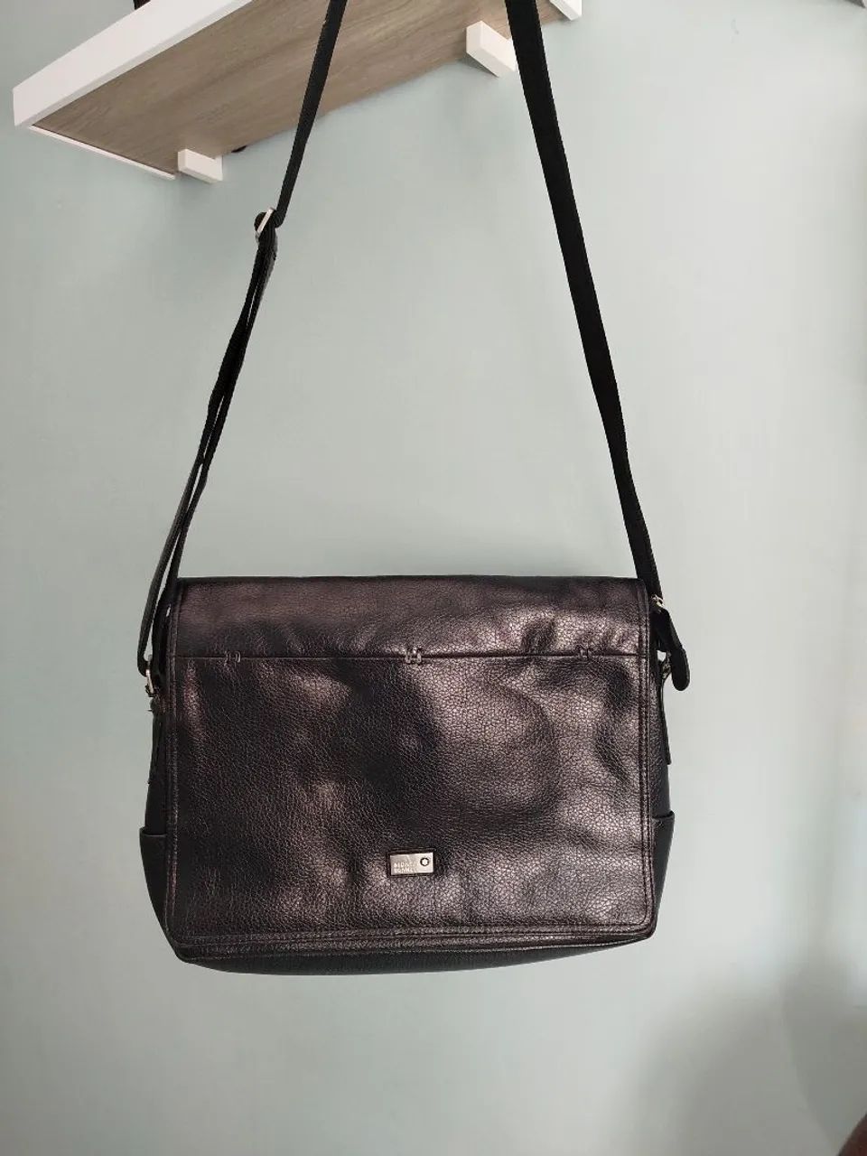 Bolsa Montblanc couro masculina