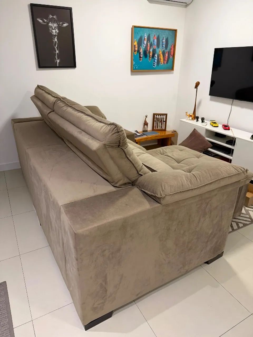Sofá retrátil e reclinável 2,50m - Foto 3