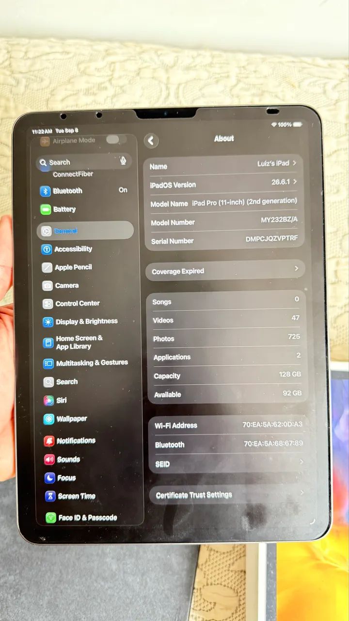 iPad Pro 11? 128gb impecável passo cartão  - Foto 3