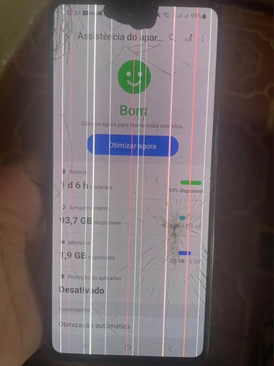 Samsung Galaxy A71 - 128GB/6GB RAM - NFC OK - Tela Quebrada - LEIA - Foto 2