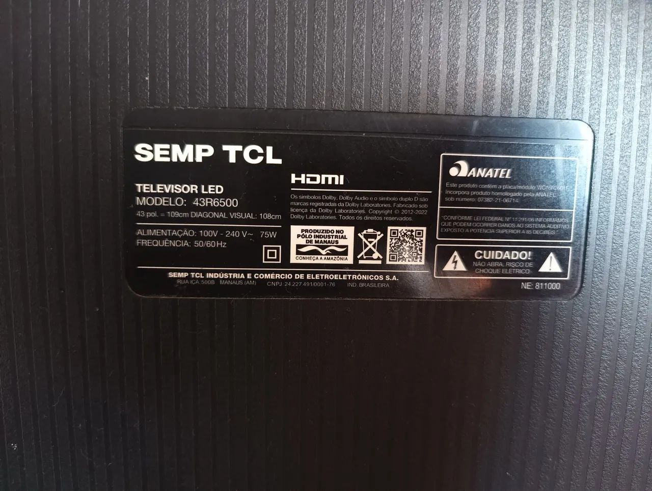 Tv de 32 polegadas funciona só o visor que está com a tela preta  - Foto 4
