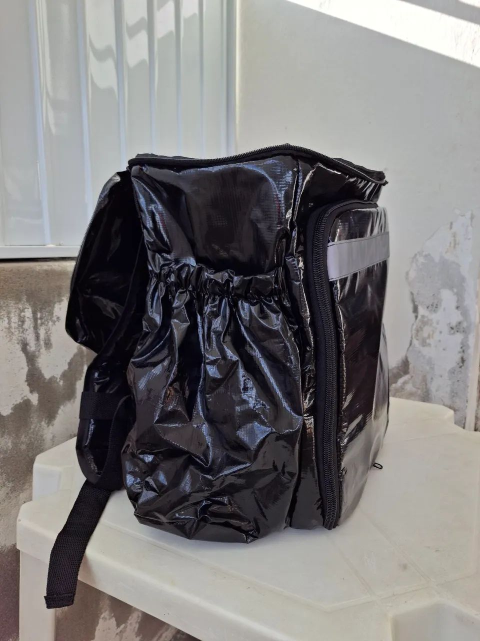 Bag mochila térmica delivery 80L preta 