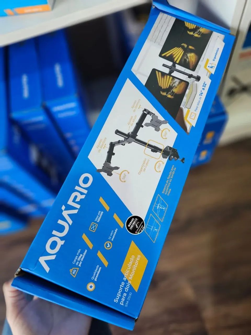 Suporte para 2 monitores articulado 