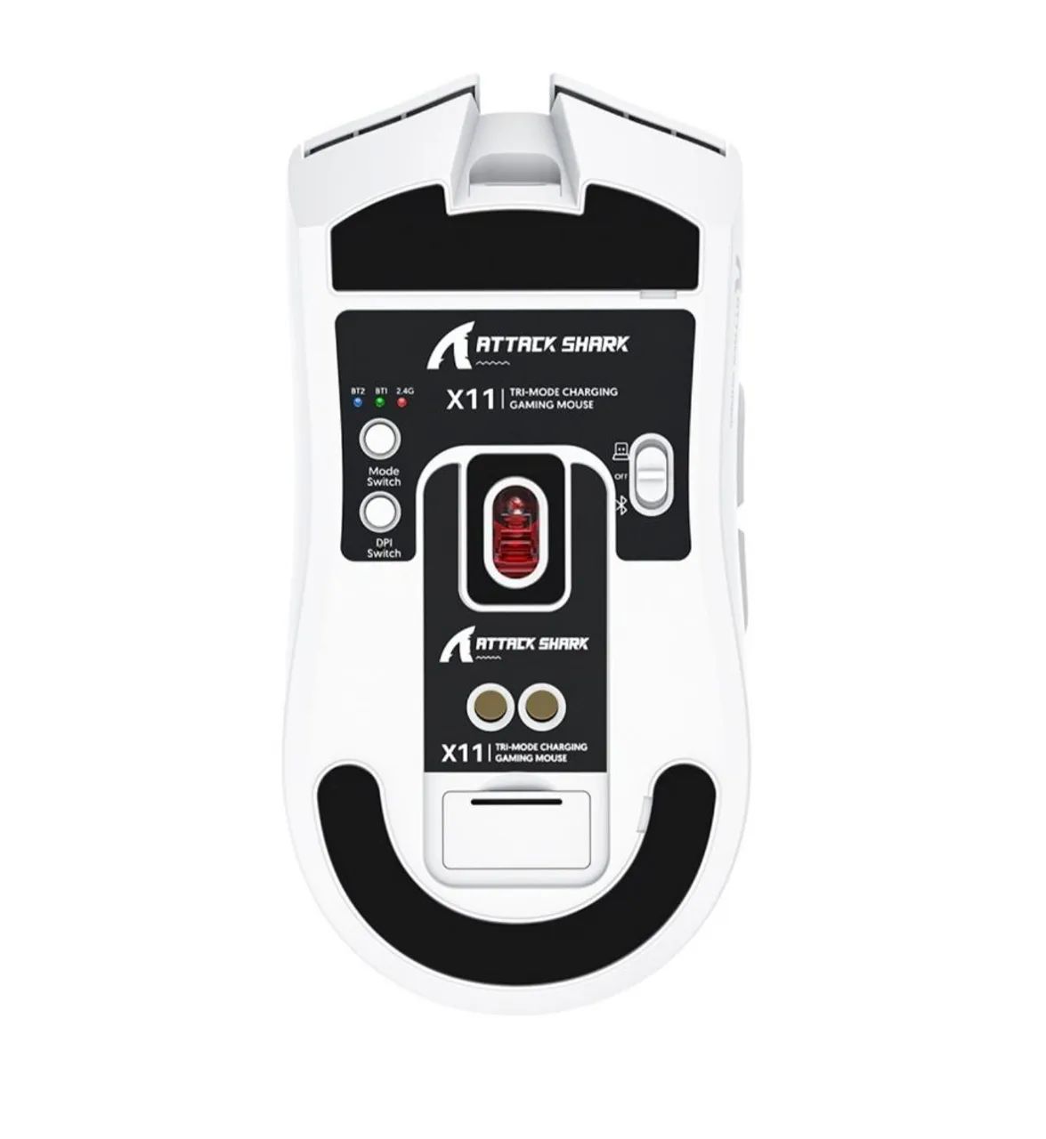  Mouse Gamer attack shark x11 com base de carregamento LACRADO - Foto 4