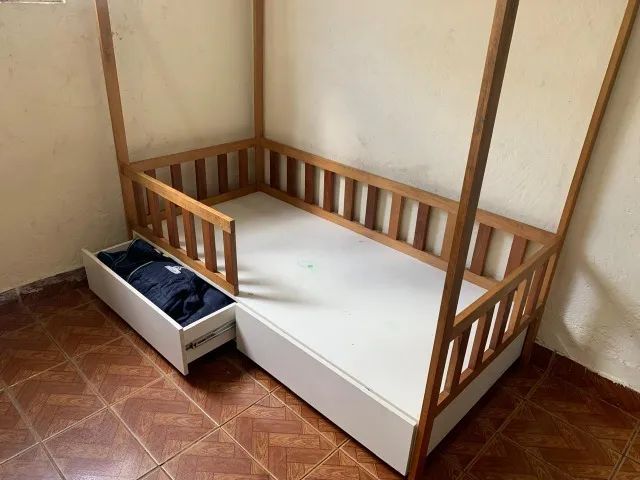 Cama Infantil em MDF e madeira. - Foto 5