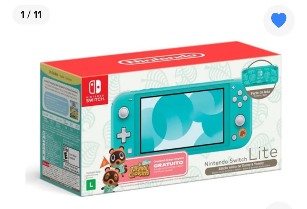 Nintendo Switch Lite + Dois Controles 8bitdo - Foto 3