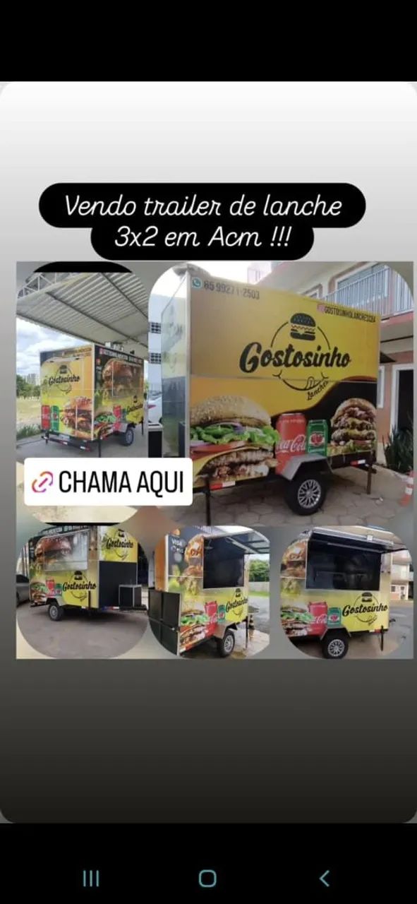Vendo trailer de lanche todo em. ACM