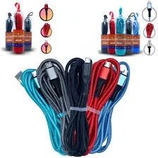 Cabo USB Nylon Trançado Super Resistente