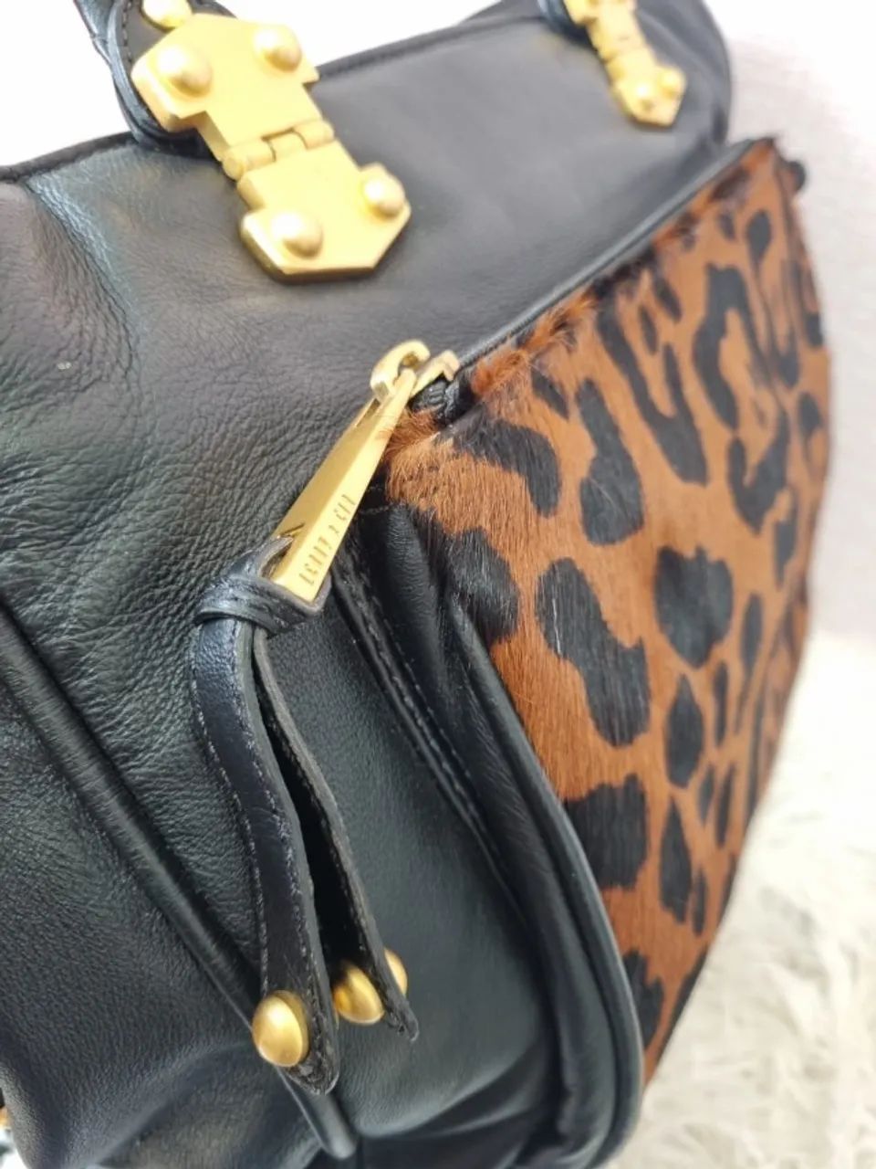 Bolsa de couro e pelinhos LENNY e CIA - Foto 5