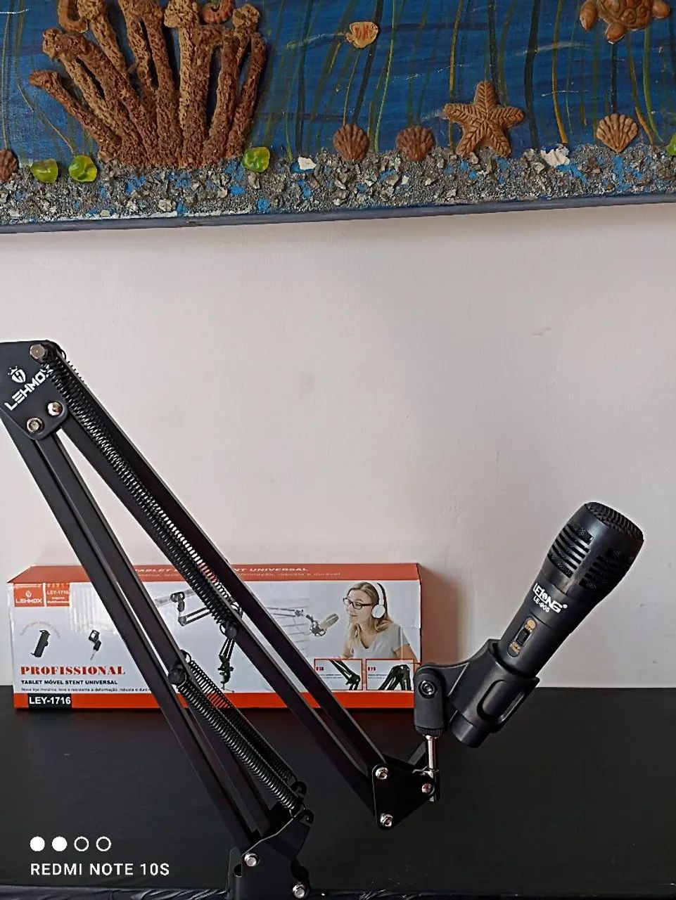 Braço articular com suporte para tablet, microfone e celular / OFERTA IMPERDÍVEL  - Foto 4