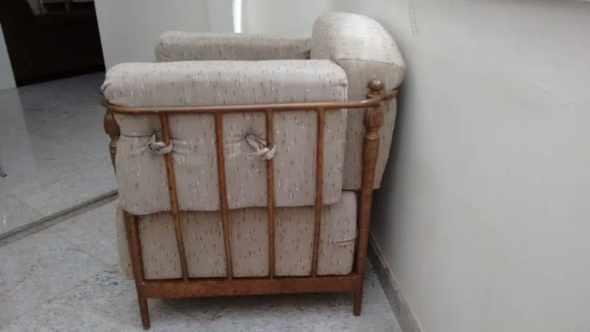 Poltrona MAC Design Antiga - Ferro e Tecido - Exclusiva e Rara - Foto 2