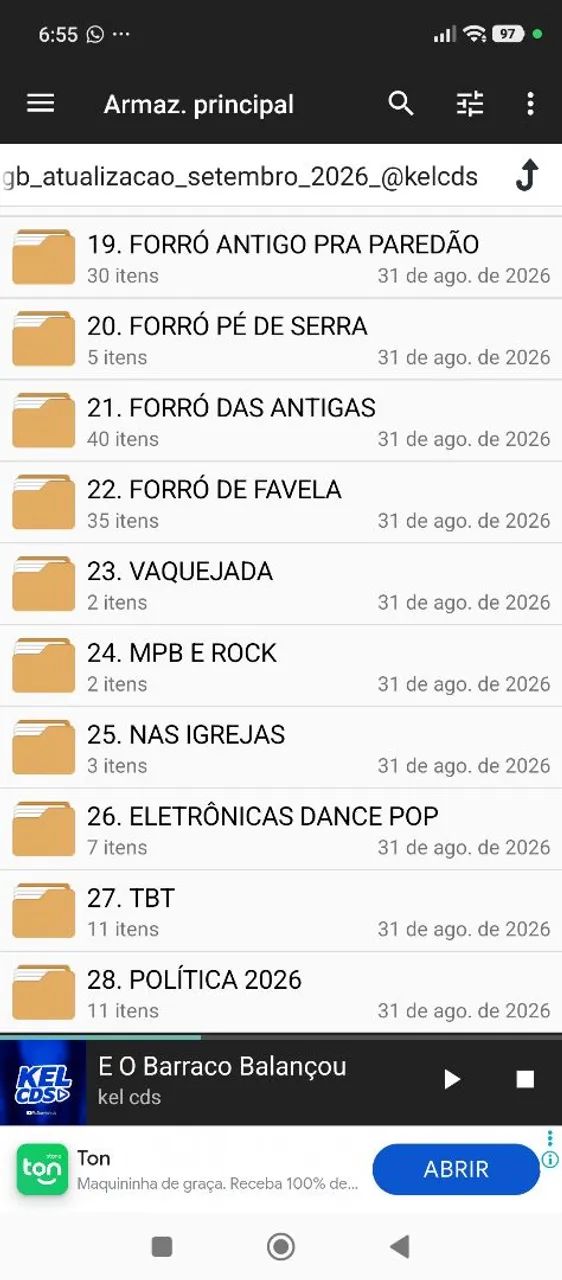 Música no PEN DRIVE ATUALIZADA R$ 45,00.  - Foto 3