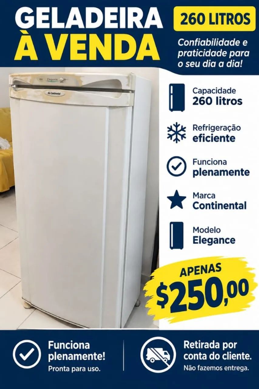 Geladeira continental 