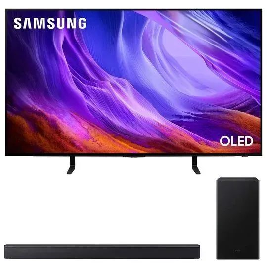 COMBO - Smart TV Samsung 48" Polegadas OLED 4K S85H + Soundbar HW-B450F - PRODUTO NOVO!