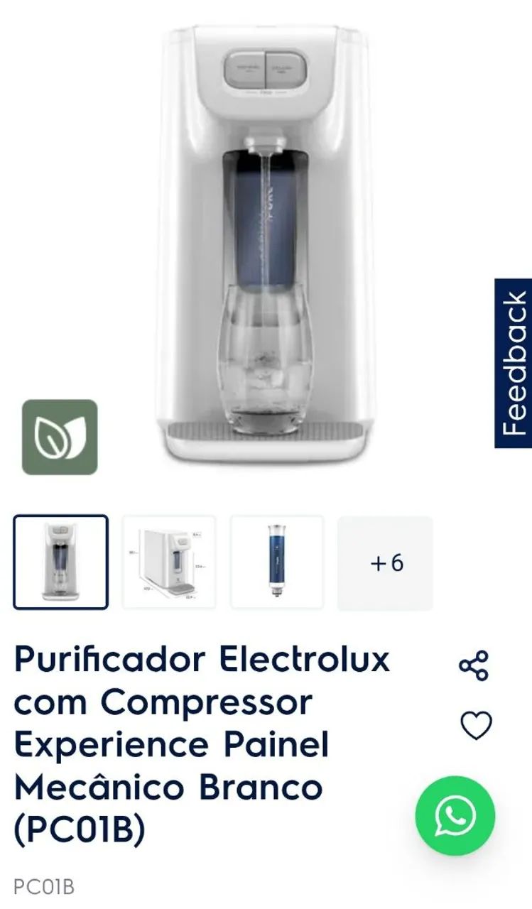 PURIFICADOR ELETROLUX 