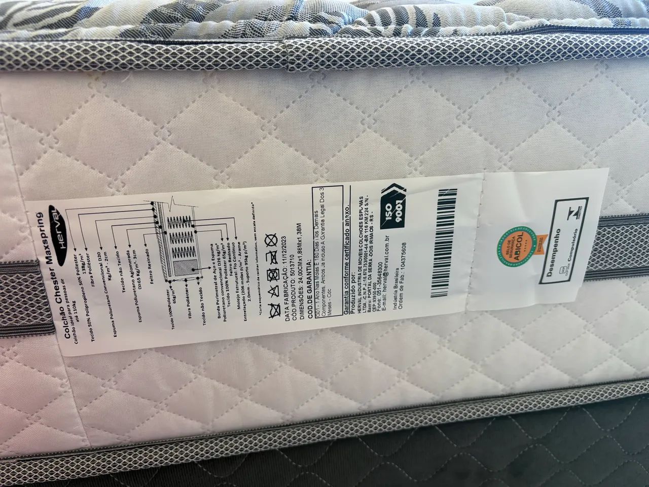 Cama box casal Herbalife+ colchão chester Max sprint