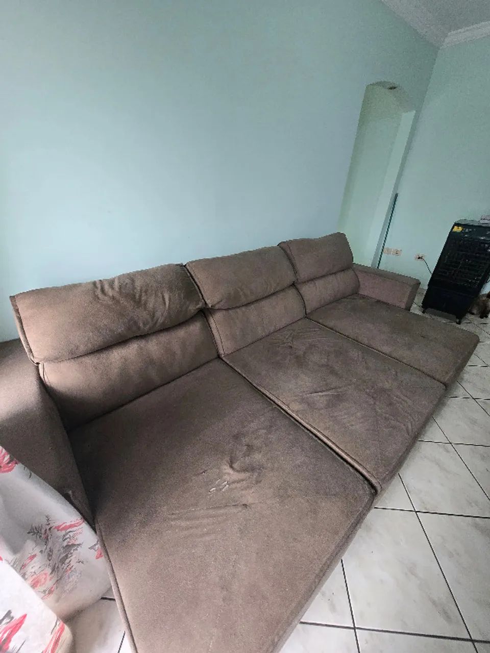 Sofá 3 assentos retrátil e reclinável - Foto 2