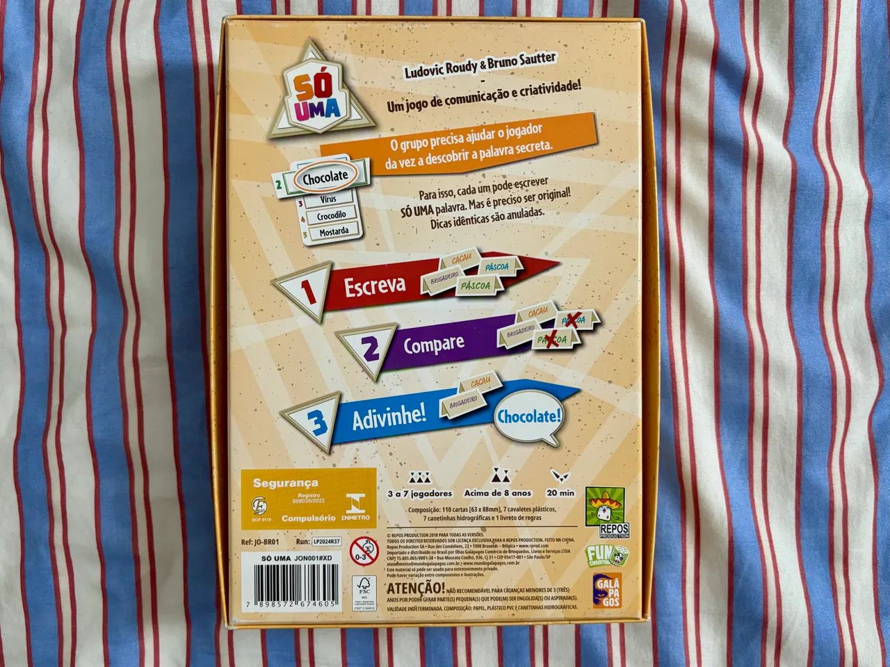 Só uma Jogo de tabuleiro Asmodee Galápagos party game boardgame - Foto 4