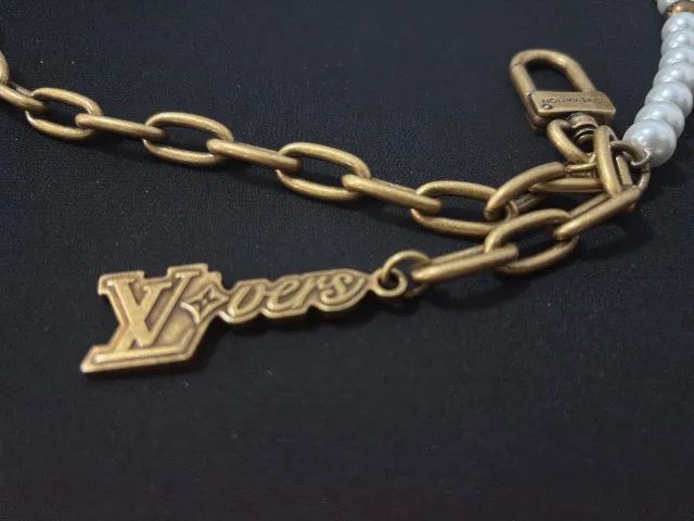 Charm de Bolsa Louis Vuitton Chain Belt Pearls - Foto 5