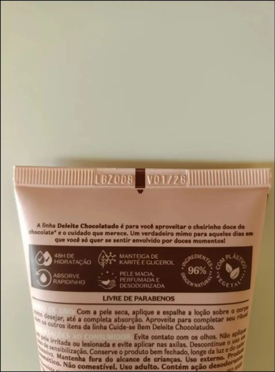 Her Code Touch EDP 50ml + Creme Corporal Cuide-se Bem Deleite Chocolatudo de 200ml - Foto 5