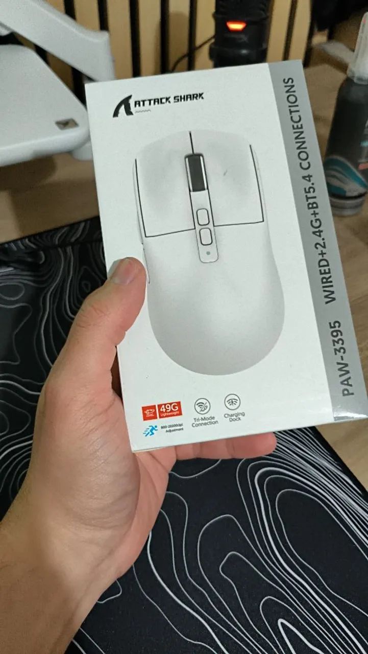 Mouse Attack Shark X6 Branco