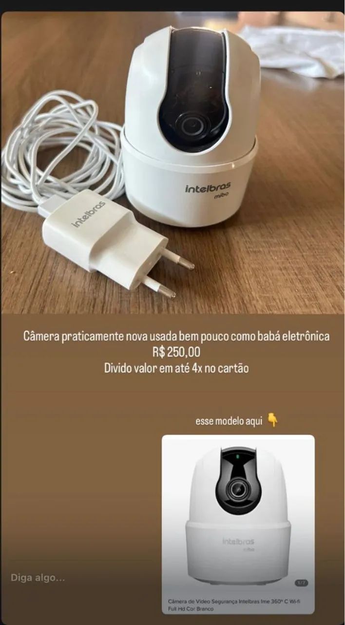 Camera baba eletrônica itelbras