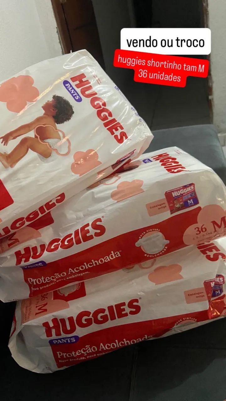 Vendo ou Troco Huggies Pants M 36 unidades 