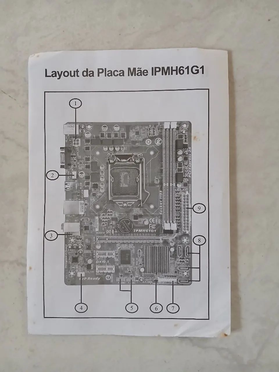Placa mãe IPMH61P1 (pura) - Foto 4