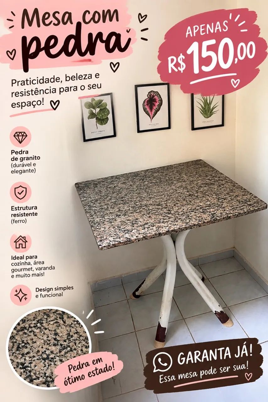 Mesa de pedra 