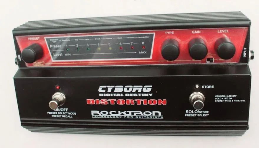 Rocktron Overdrive Crunch Distortion Cyborg 8 presets