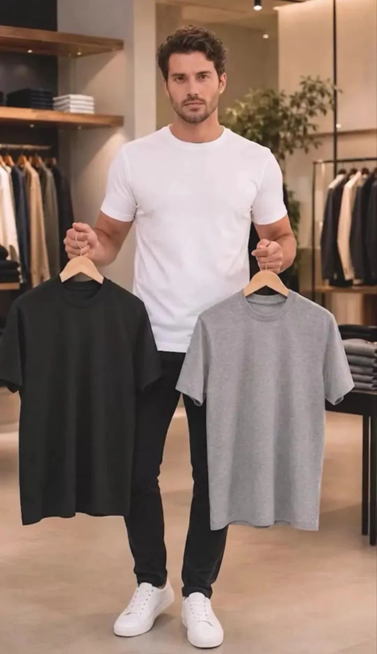Kit 3 camisas 
