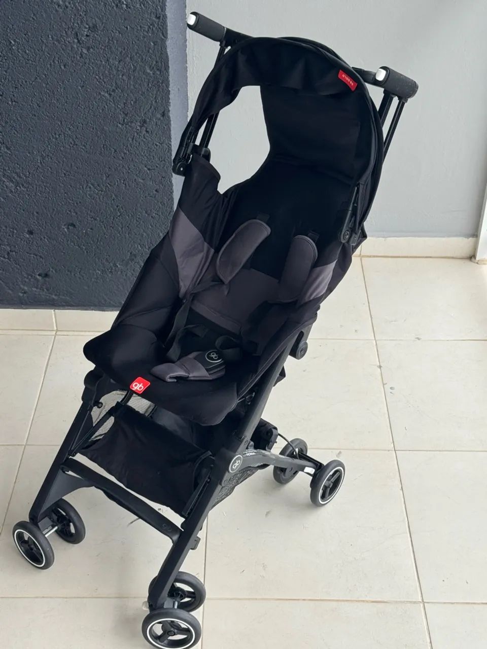 Carrinho De Bebê Gb Gold Pockit+ All-terrain Velvet Black ( compacto) - Foto 3