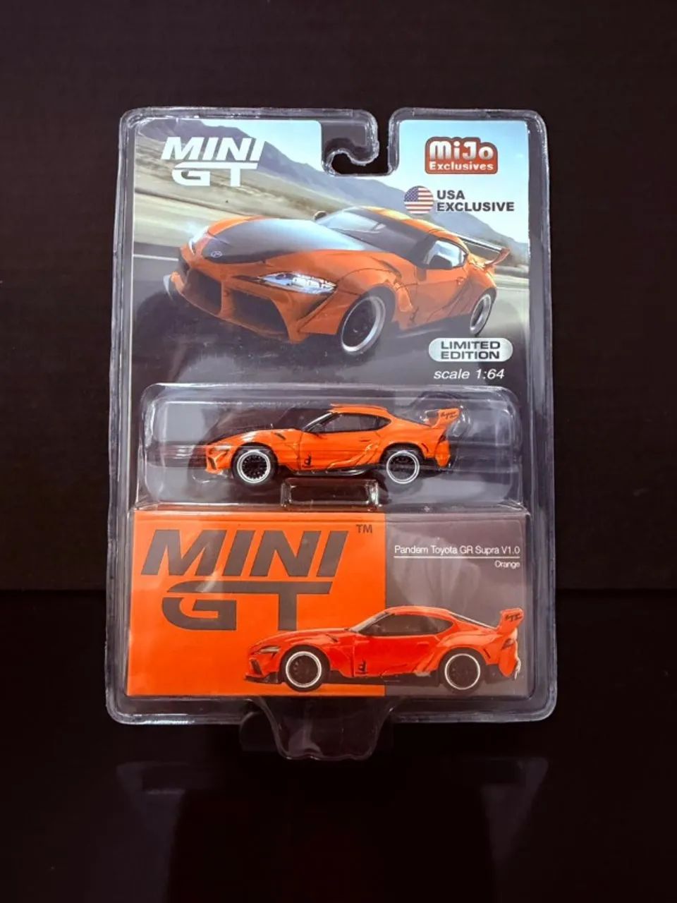 MINI GT PANDEM TOYOTA GR SUPRA V1.0 ORANGE MGT00294