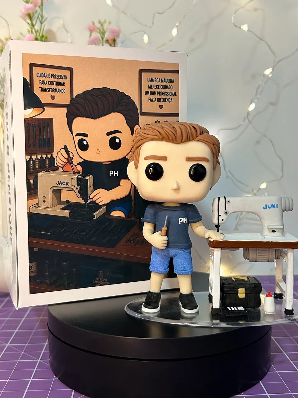 Boneco funko pop personalizado com caixa e adesivos - Foto 2