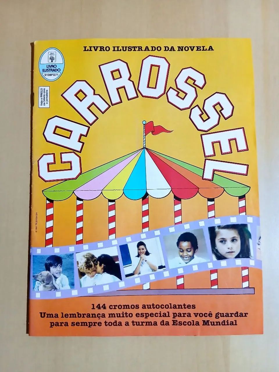 Álbum de figurinhas Carrossel 1991 - COMPLETO