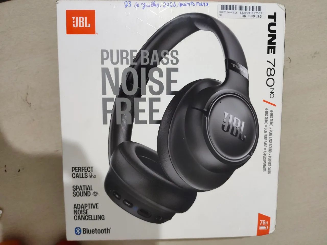 Fone de ouvido JBL TUNE 780 NC