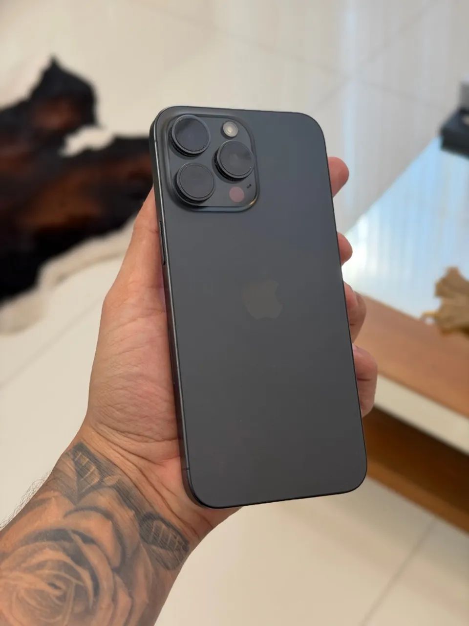 iPhone 15 Pro Max 256gb Preto Impecável - TROCO - Foto 5