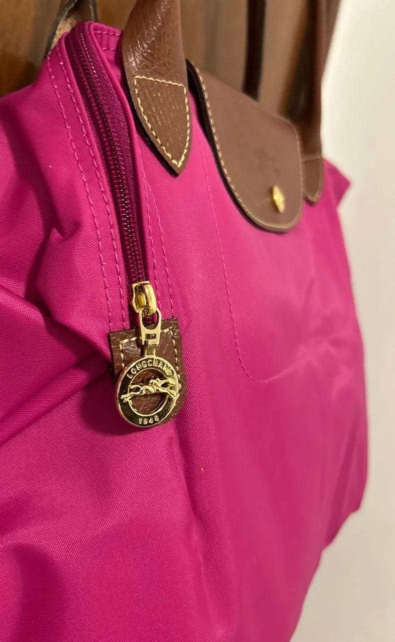 bolsa longchamp le pliage magenta NUNCA USADA - Foto 2