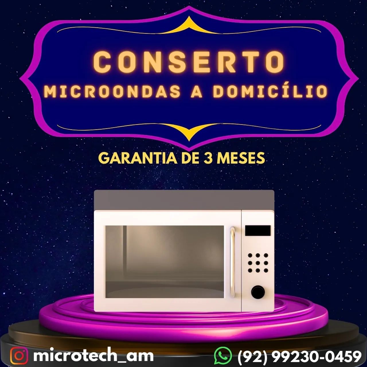 Conserto de microondas a domicílio 