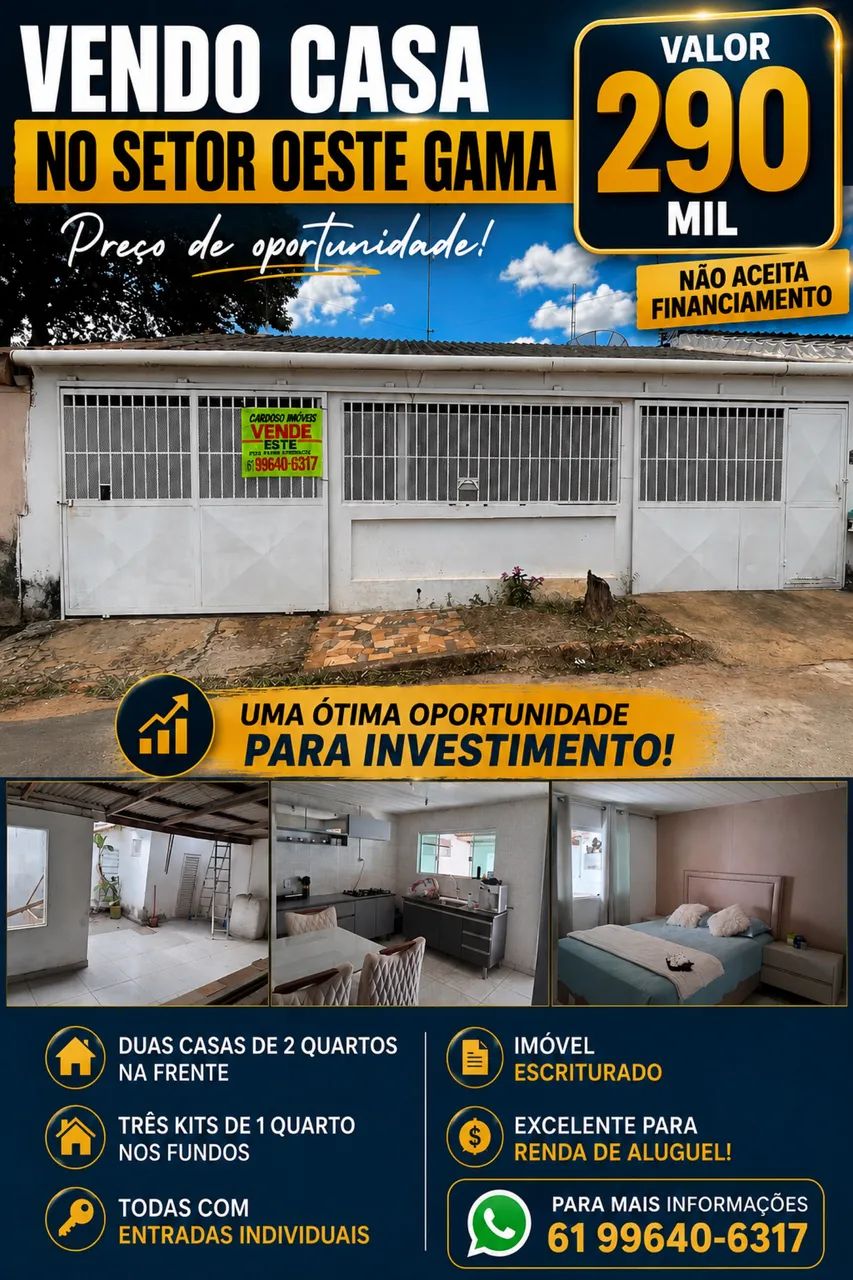 Vendo Casa no Setor Oeste Urgente 290mil 