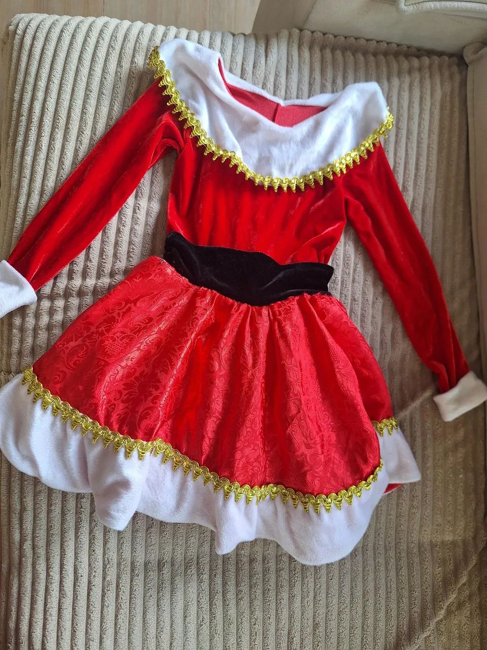 Vestido de Natal infantil 