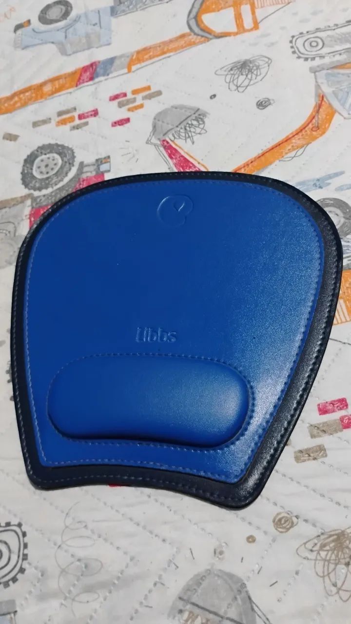 ? Mouse Pad com Apoio para Pulso - Azul | Seminovo